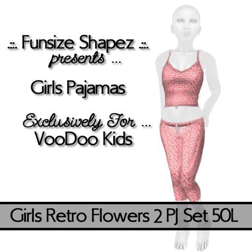 .::.FS.::. Girls Retro FLowers 2 PJs