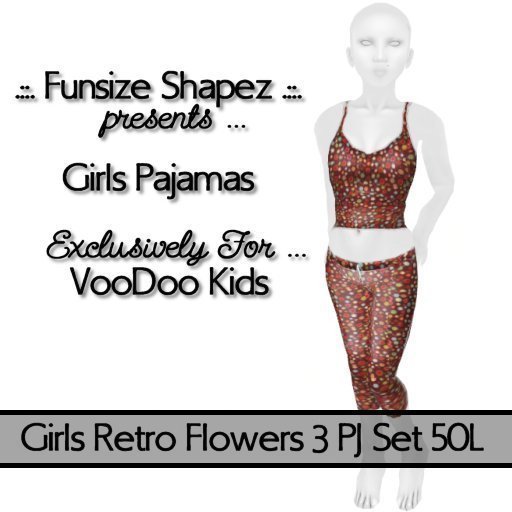 .::.FS.::. Girls Retro FLowers 3 PJs