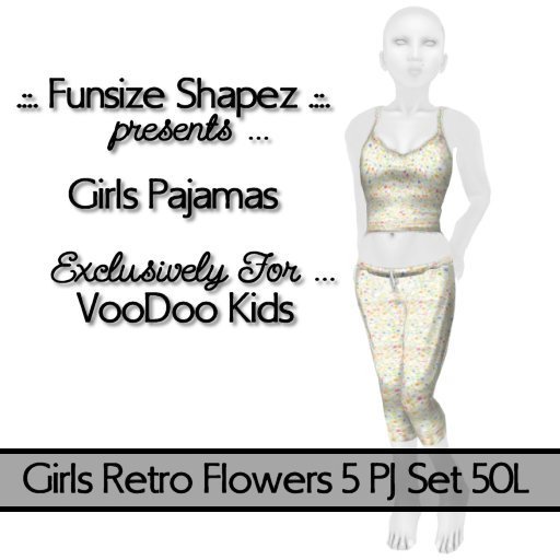 .::.FS.::. Girls Retro FLowers 5 PJs