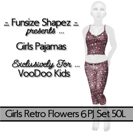 .::.FS.::. Girls Retro FLowers 6 PJs