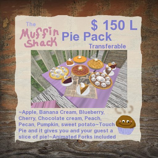 ~*The Muffin Shack*~ Pie Fat Pack  {Boxed}