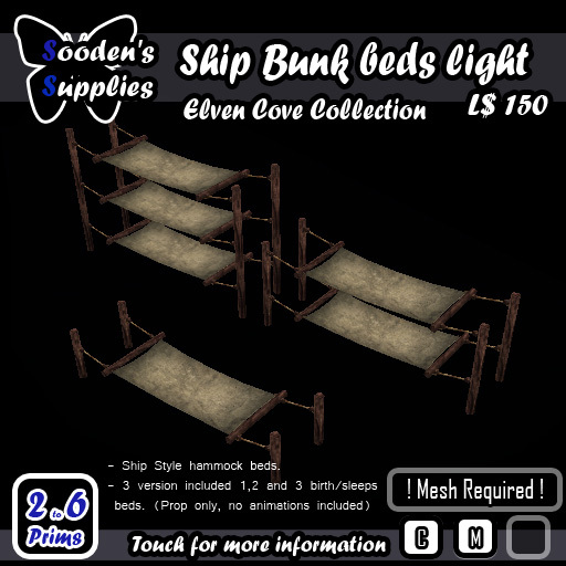 Ship Bunk beds light