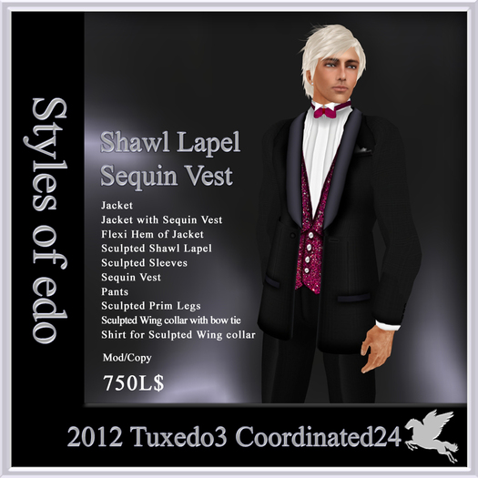 2012 Tuxedo3, Coordinated24, Styles of edo