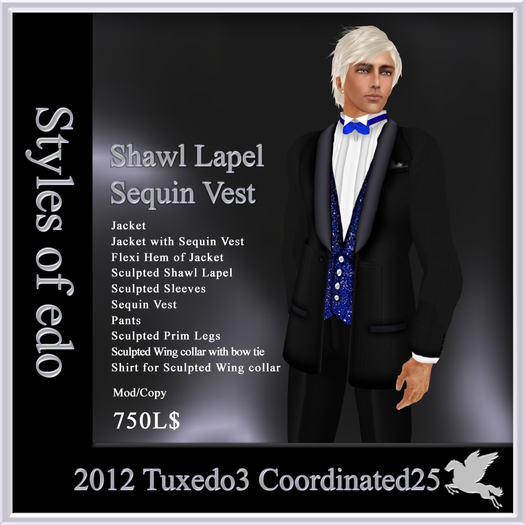 2012 Tuxedo3, Coordinated25, Styles of edo