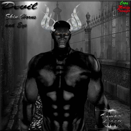 Vampire Legacy - Devil Skin , Horns & Eye,vampire,dark,goth,biker,steampunk.