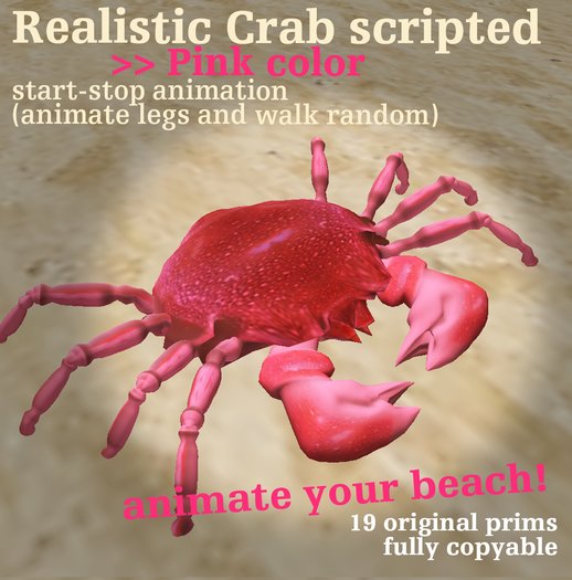 Random Walking Crab Pink (boxed)