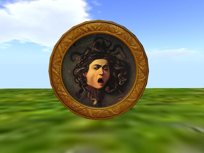  Medusa Picture in Gilt Frame (One of my vampire and ghoul artworks). 