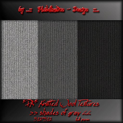 *PK* ..:: Knitted Wool Textures >>shades of gray<< ::..