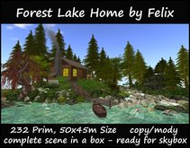 Forest Lake Home by Felix (for cave grotto sea pond tree pine waterfall landscaping garden flower plant skybox )