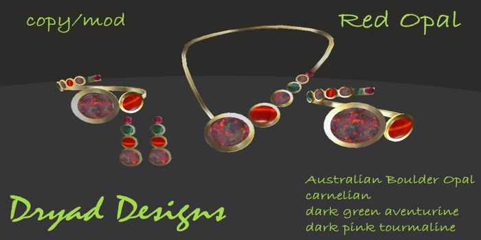 ~*Dryad Designs*~ Red opal Shopping bag