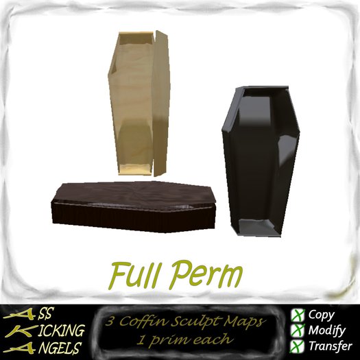AKA 3 Coffin Sculpt Map Add Full Perm Halloween Grave 
