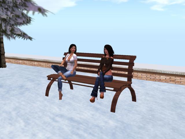 Sculpted 1-Prim Park Bench w/Sit Poses (copy/mod)