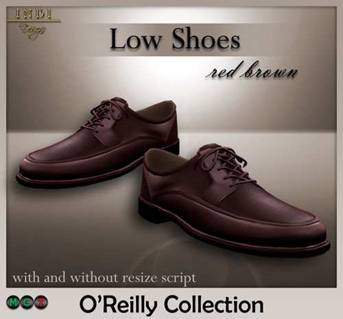 INDI Designs - O'Reilly red brown shoes