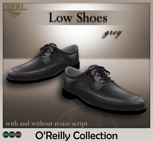 INDI Designs - O'Reilly grey shoes