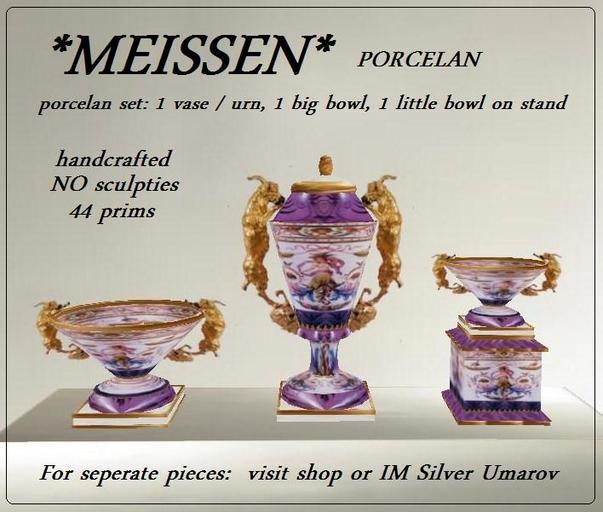 *MEISSEN*   porcelan  set