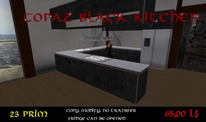 TOPAZ black kitchen