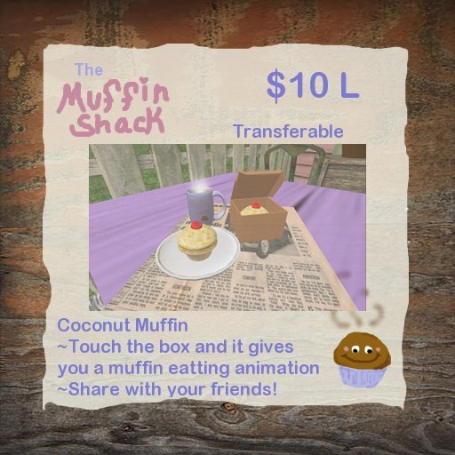 ~*The Muffin Shack*~ Coconut Muffin  {Boxed}