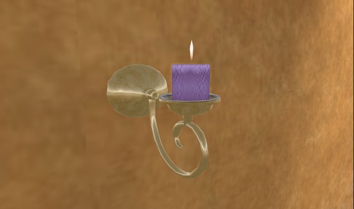 Wall Sconce Candle/Gold/Grape(boxed)