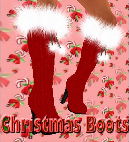 Red Christmas Boots