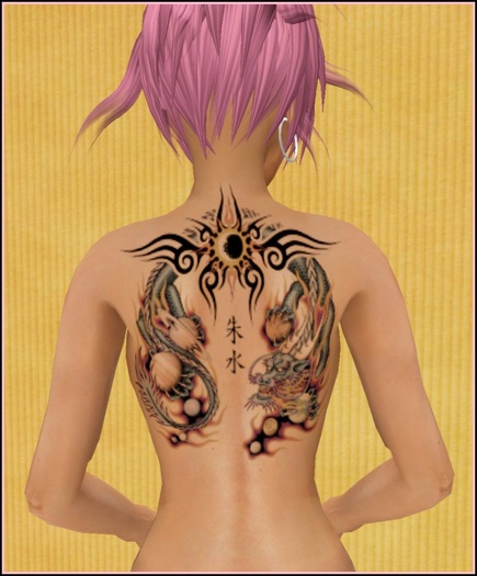 PROZAK FIRE DRAGON TATTOO