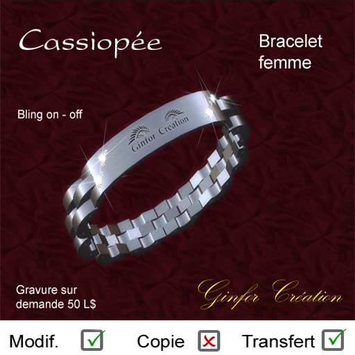 Bracelet Cassiopee F tranf
