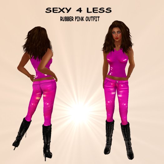 S4L RUBBER OUTFIT PINK
