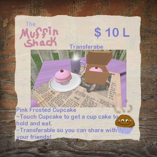 ~*The Muffin Shack*~ Pink Cupcake {Boxed}