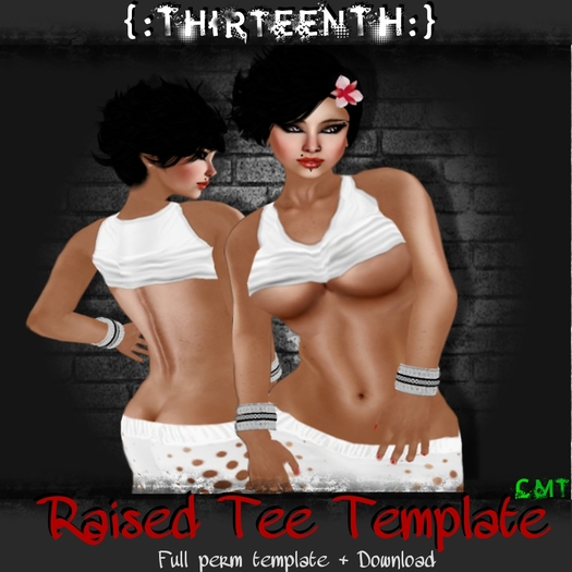 {:ThirteenTH:} Raised Tee Template FULL PERM!