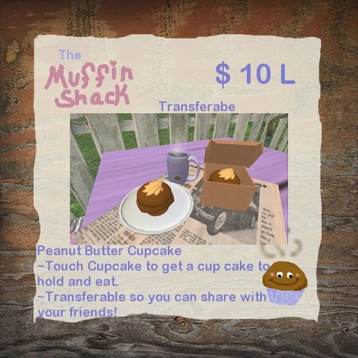 ~*The Muffin Shack*~ Peanut Butter Cupcake   {Boxed}