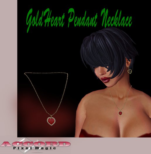 Heart Pendant Necklace *Gold* Boxed