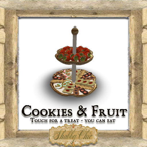 Shabby Chic Cookies & Fruit