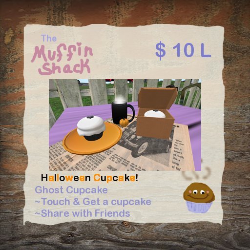 ~*The Muffin Shack*~ Ghost Cupcake  {Boxed}