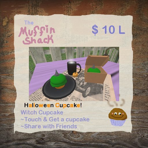 ~*The Muffin Shack*~ Witch Cupcake  {Boxed}