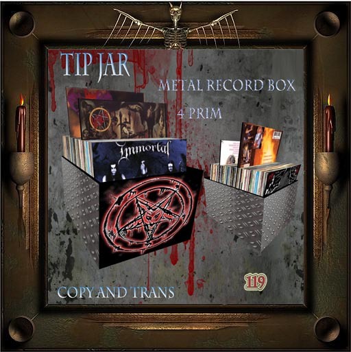 Tip Jar Metal Record Box