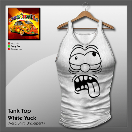 Coxi - Tank Top White Yuck 