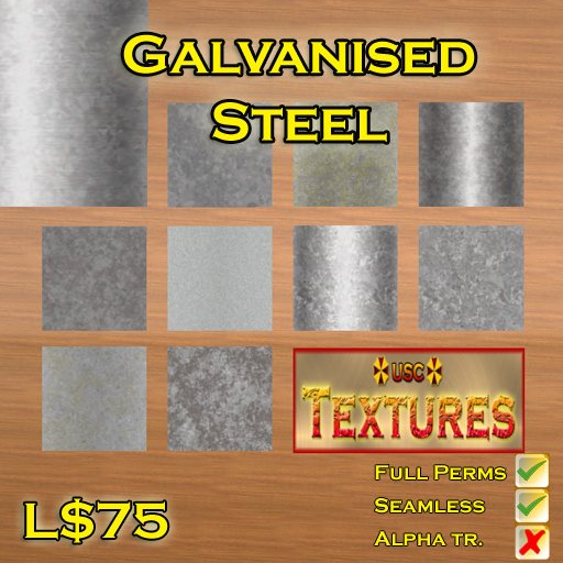 USC Textures - Galvanised Steel 