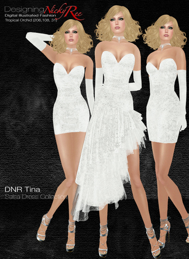 *DNR*Tina Salsa & Mini Dress Collection Silver