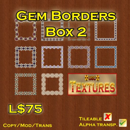 USC Textures - Gem Borders 2