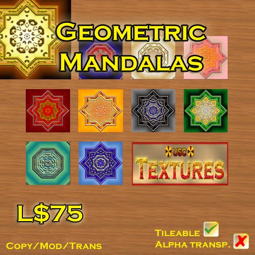 USC Textures - Geometric Mandalas 