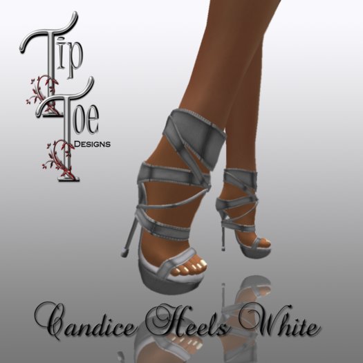 TIPTOE Candice Heels-White