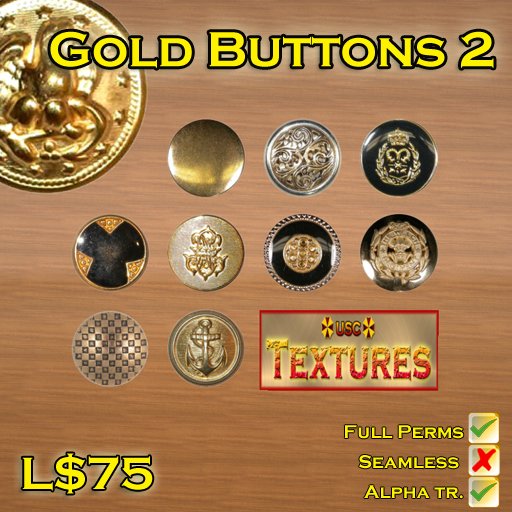 USC Textures - Gold Buttons 2 