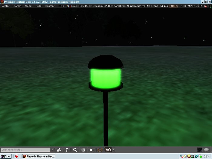 Rainbow Colors - garden light (automatic)