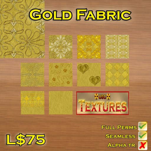 USC Textures - Gold Fabric 1 