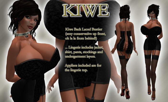 Kiwe Back Laced Bustier for Prim B's