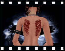 Sarah Wings Tat - Red All Layers