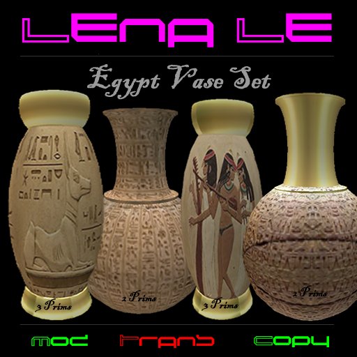 Egypt Vase Set