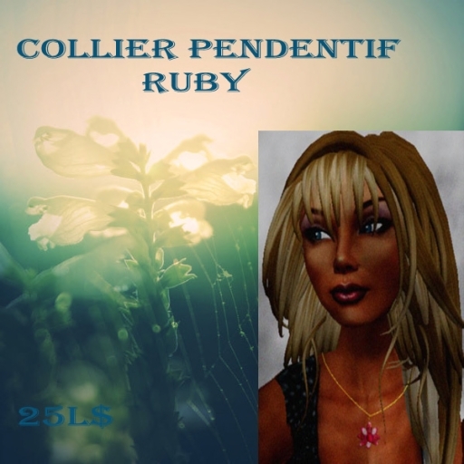 pendentif ruby