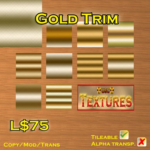USC Textures - Gold Trim 