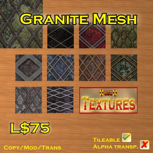 USC Textures - Granite Mesh 
