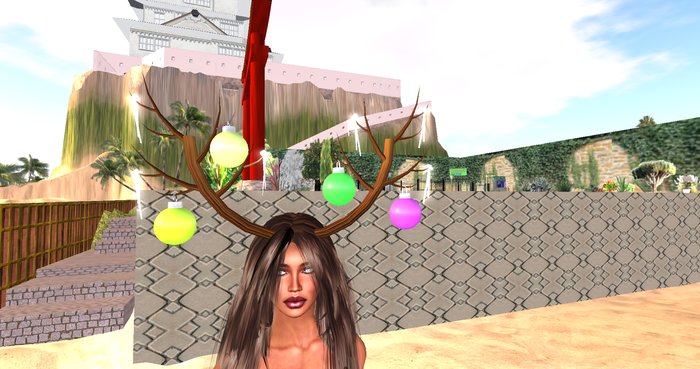 Crazy christmas hat antlers